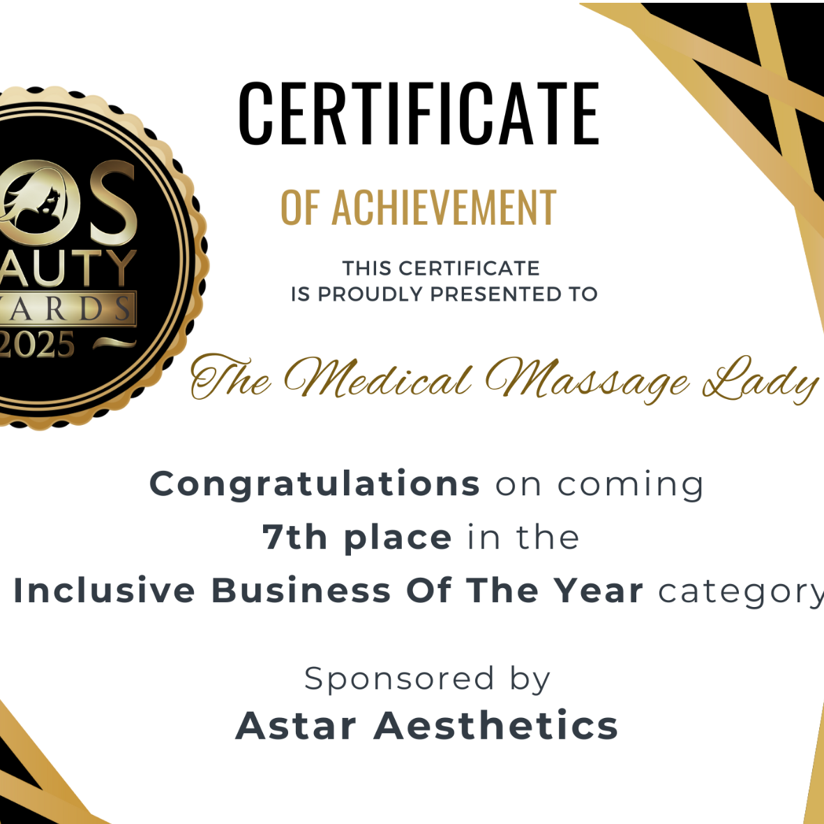 Inclusive Business of the Year (7th) - SOS Awards 2025