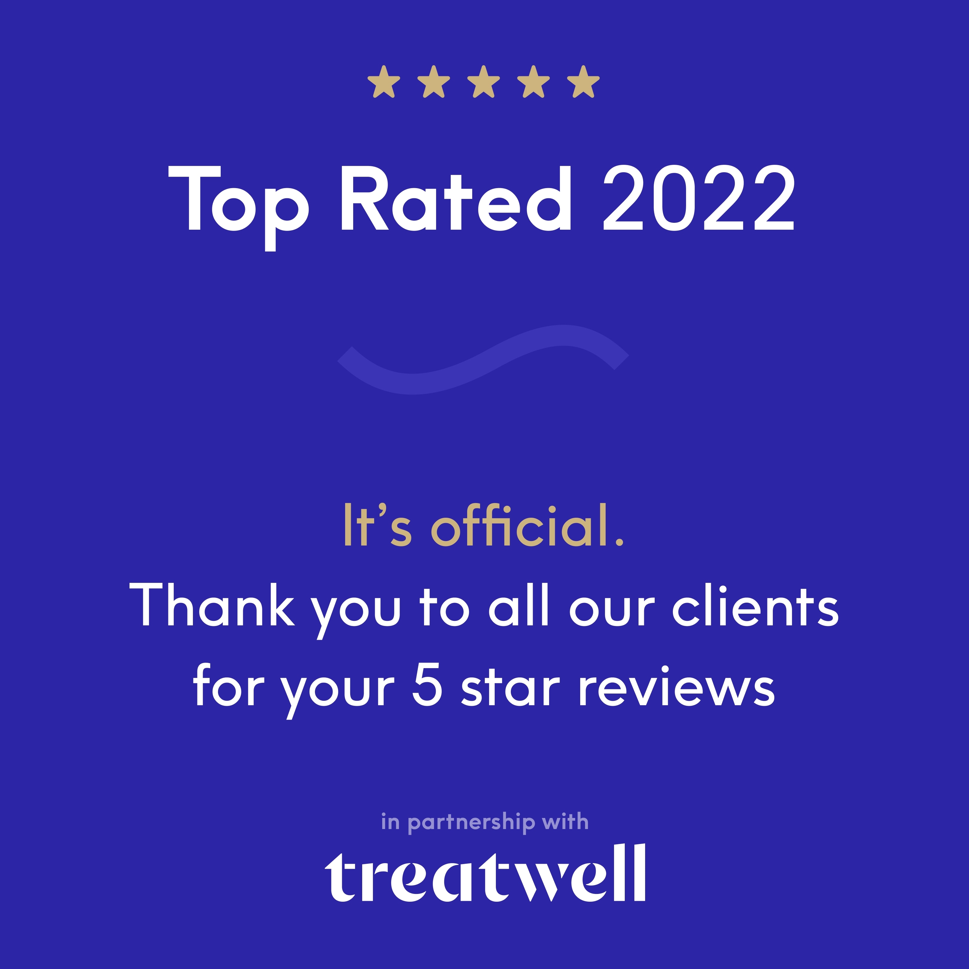 Treatwell Top Rated Award 2022